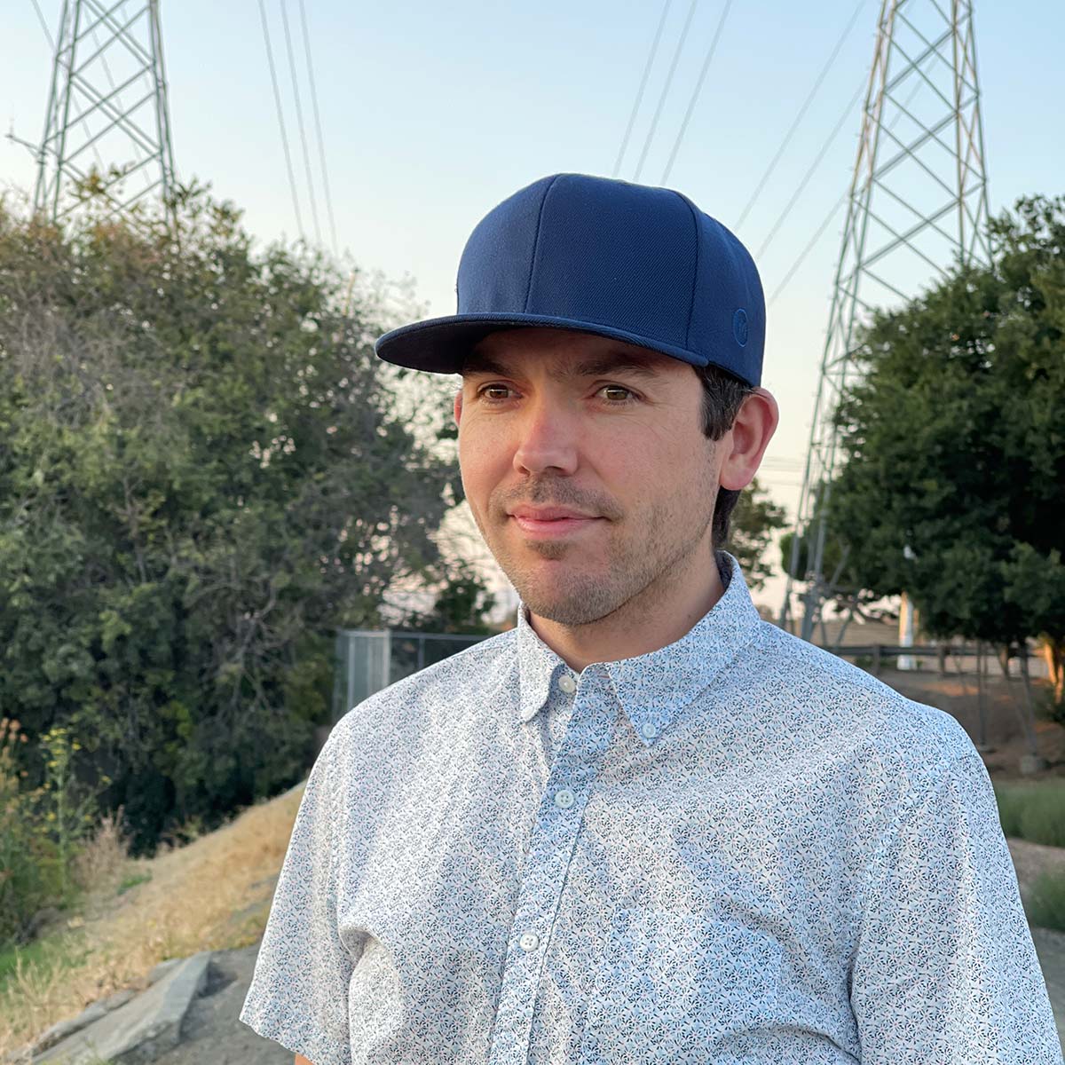 Blank Snapback - Navy